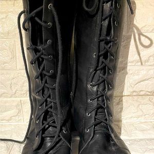 HARLEY-DAVIDSON LACE UP LEATHER BOOTS 8.5